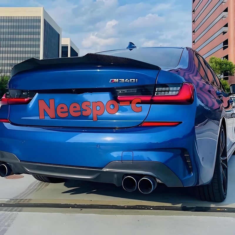NeespoC Rear Spoiler Fit for BMW 3 Series G20 330i/ 330e/ 340i/ M340i/ M3 G80 2019-2025 Trunk Duckbill Wing, Gloss Black PSM Style Decklid Lip Exterior Accessories - Image 5